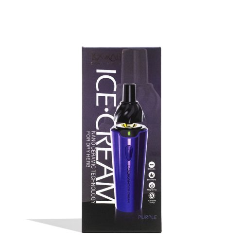 lookah ice cream dry herb vaporizer purple packaging