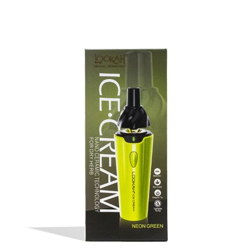 lookah ice cream dry herb vaporizer yellow packaging