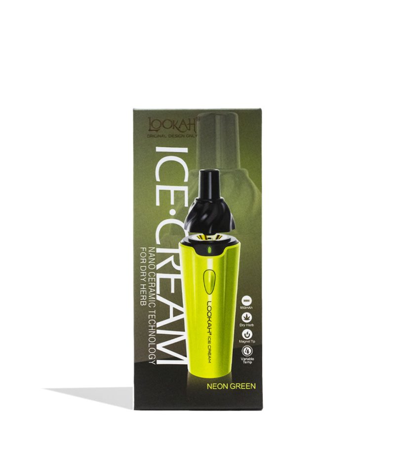 lookah ice cream dry herb vaporizer yellow packaging