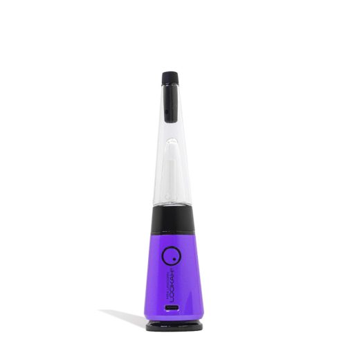 Purple Lookah Unicorn Mini Electric Dab Rig on white background