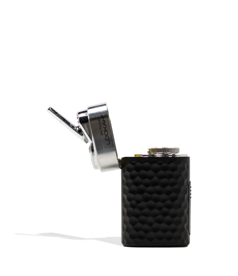 lookah python wax vaporizer black open