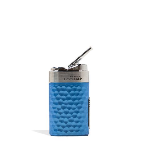 Blue Lookah Python Wax Vaporizer Front View on White Background