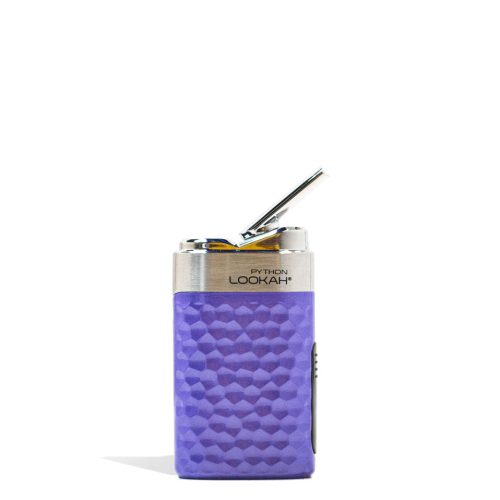 Purple Lookah Python Wax Vaporizer Front View on White Background