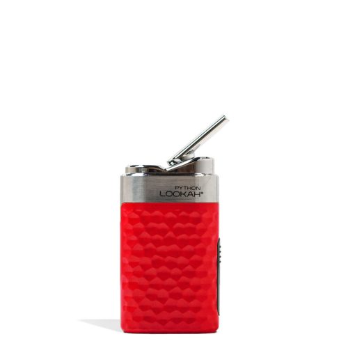 Red Lookah Python Wax Vaporizer Front View on White Background