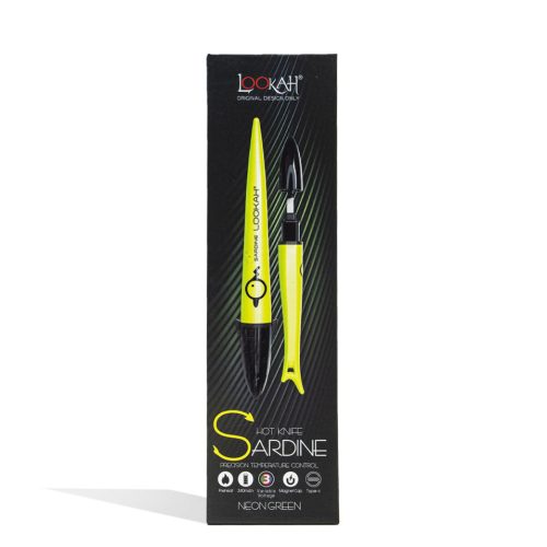 lookah sardine hot knife neon green packaging