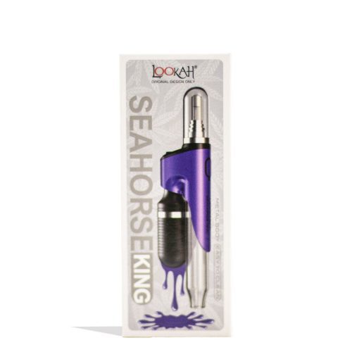 lookah seahorse king electric nectar collector purple packaging