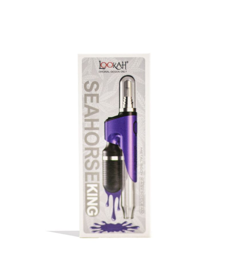 lookah seahorse king electric nectar collector purple packaging