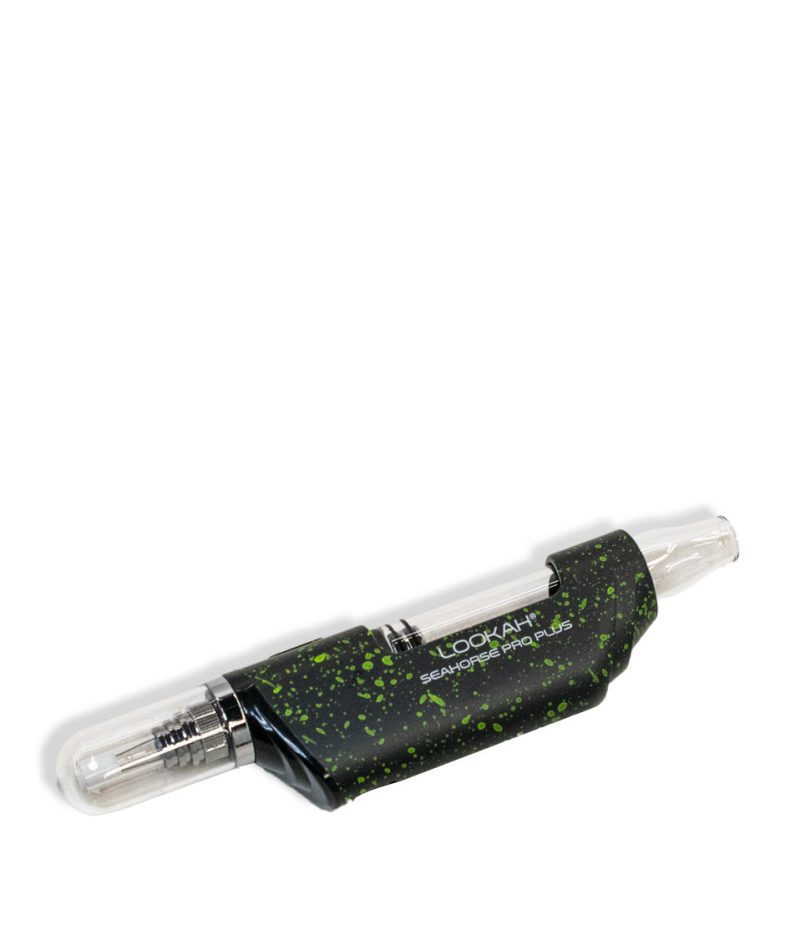 lookah seahorse pro plus spatter edition nectar collector black green down