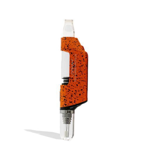 Orange Lookah Seahorse Pro Plus Spatter Edition Nectar Collector Front View on White Background