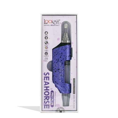 lookah seahorse pro plus spatter edition nectar collector purple packaging