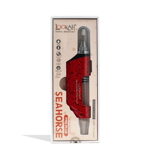 lookah seahorse pro plus spatter edition nectar collector red packaging