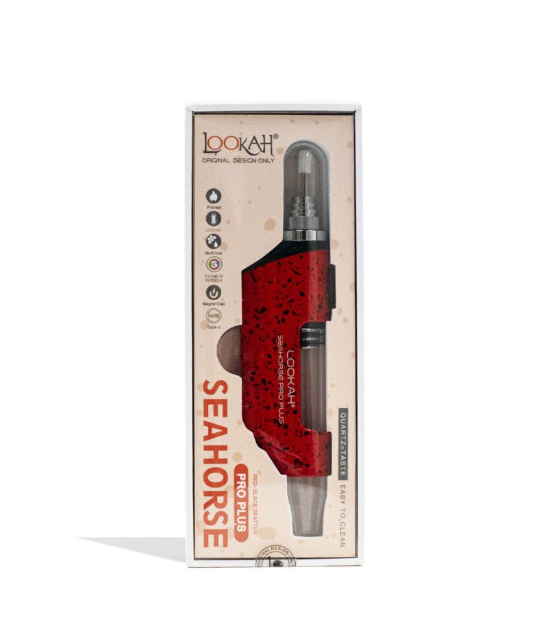 lookah seahorse pro plus spatter edition nectar collector red packaging