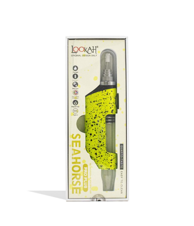 lookah seahorse pro plus spatter edition nectar collector yellow packaging