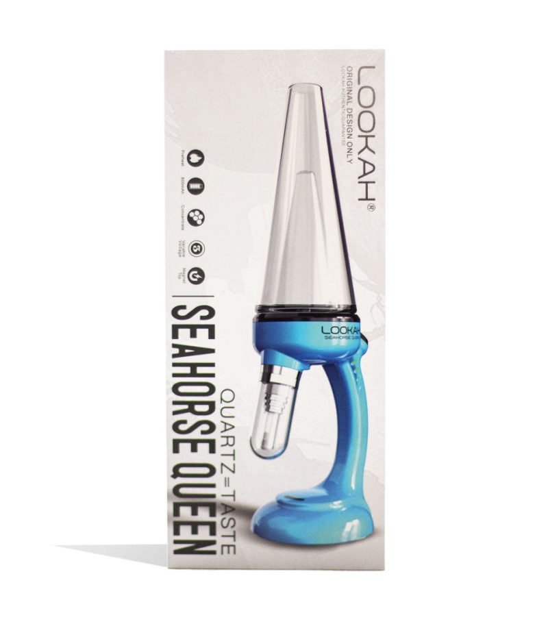 lookah seahorse queen electric nectar collector blue packaging