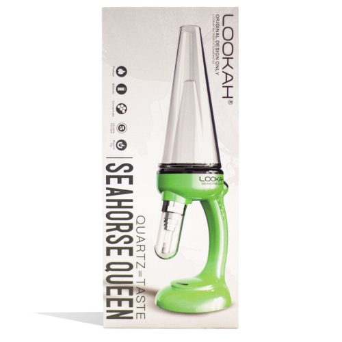 lookah seahorse queen electric nectar collector green packaging