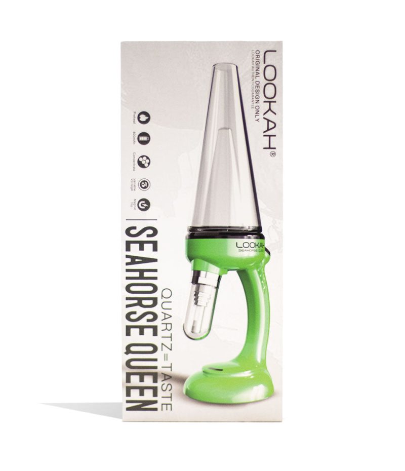 lookah seahorse queen electric nectar collector green packaging