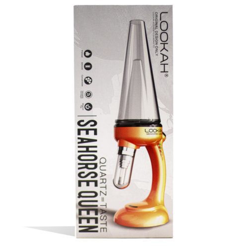 lookah seahorse queen electric nectar collector orange packaging