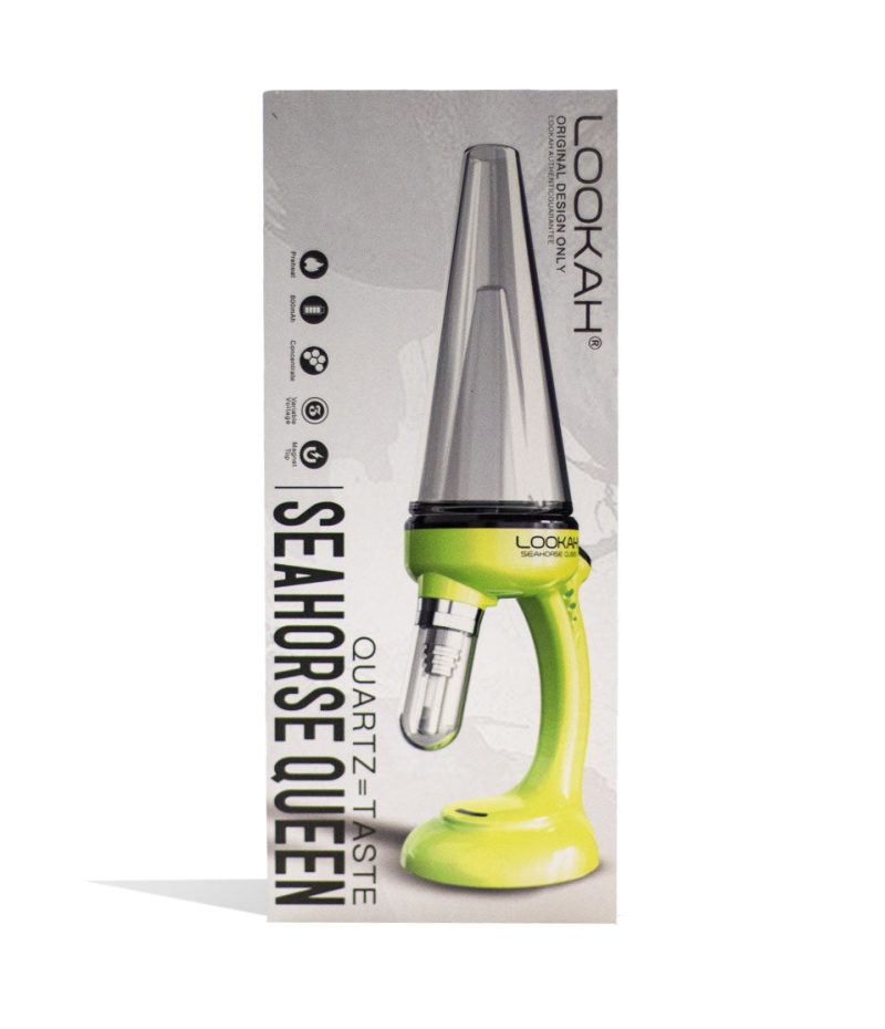 lookah seahorse queen electric nectar collector yellow packaging