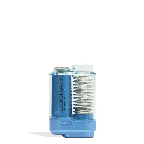 Blue Lookah Turtle 2g Cartridge Vaporizer Front View on White Background