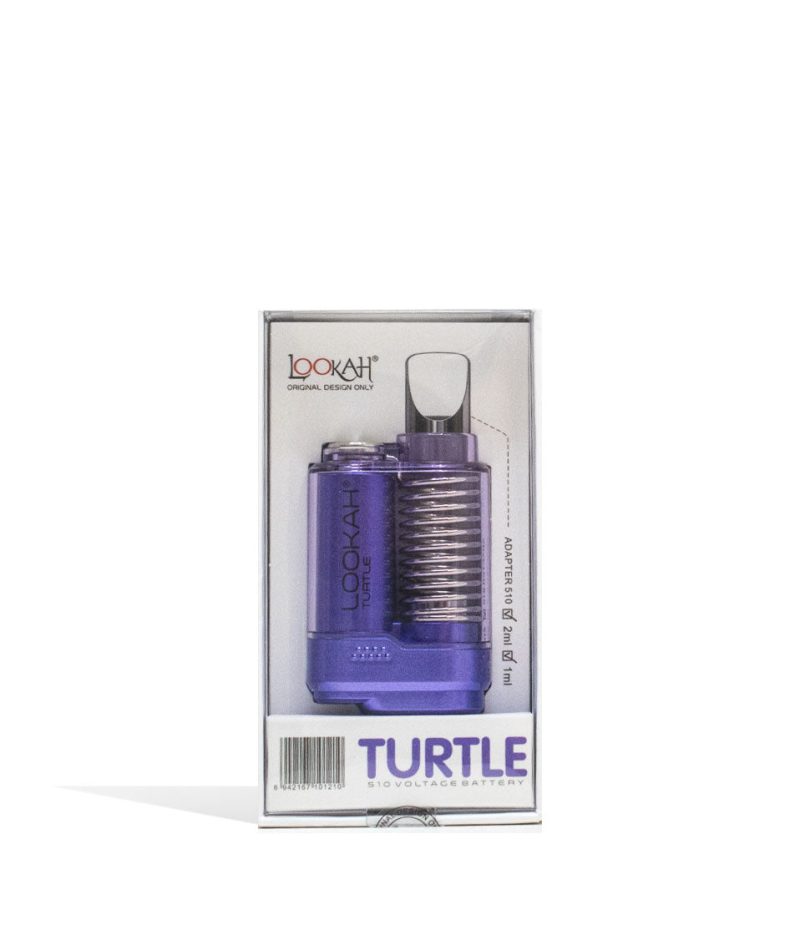 lookah turtle 2g cartridge vaporizer purple packaging