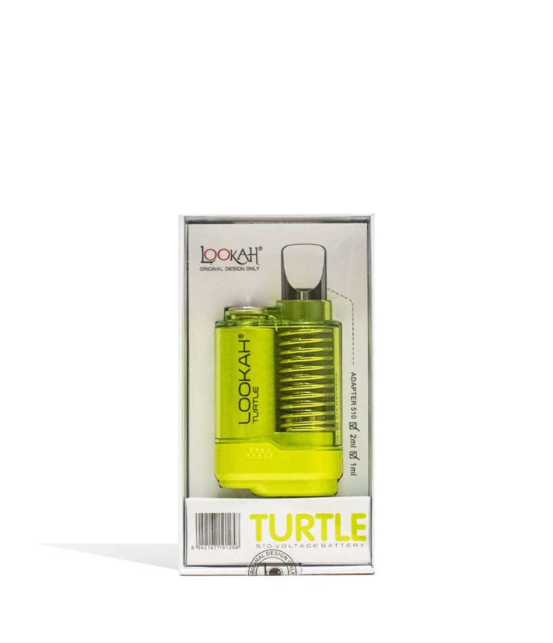 lookah turtle 2g cartridge vaporizer yellow packaging