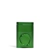 Green Metal Herb Grinder with Built In Pipe Front View on White Background