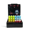 Neon Colored Silicone Wrapped Chillum 48pk Front View on White Background