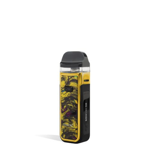 Fluid Gold side view SMOK NORD X 60w Pod System on white background