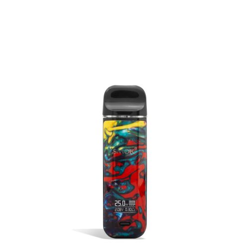 7 Color Resin front SMOK NOVO X 25w Pod System on white background