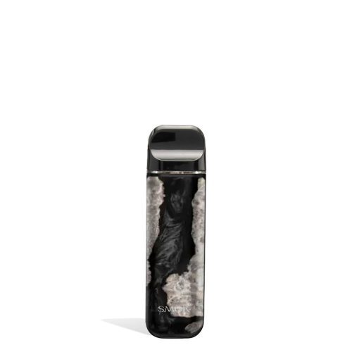 Black Stabilizing Wood front view SMOK NOVO 2 Ultra Portable Pod System Vaporizer on white studio background