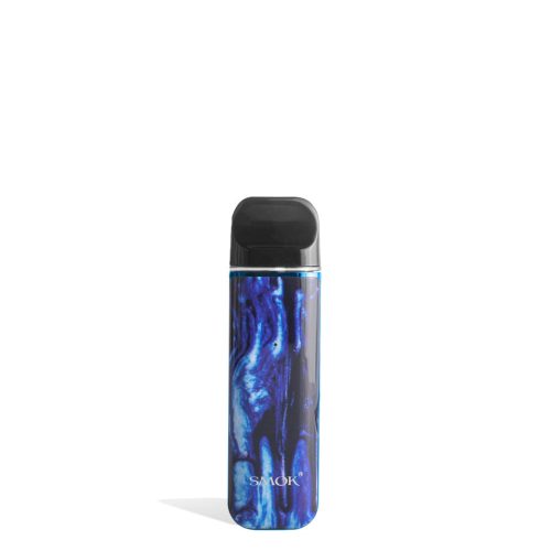 Blue Black front view SMOK NOVO 2 Ultra Portable Pod System Vaporizer on white studio background