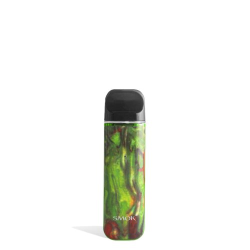 Green Red front view SMOK NOVO 2 Ultra Portable Pod System Vaporizer on white studio background