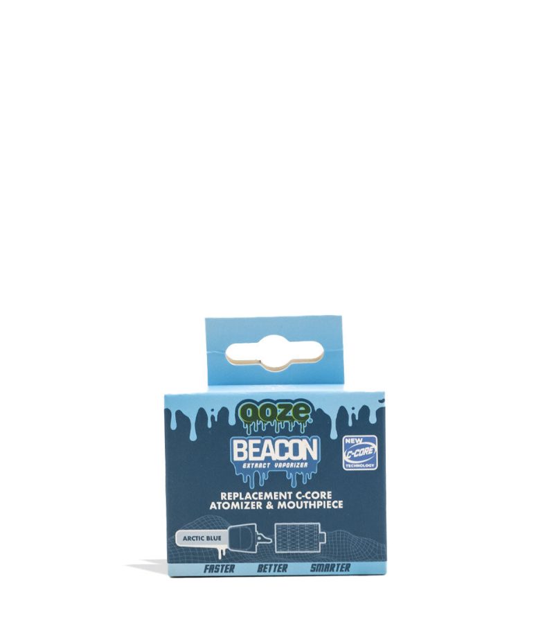 ooze beacon replacement atomizer and mouthpiece arctic blue packaging