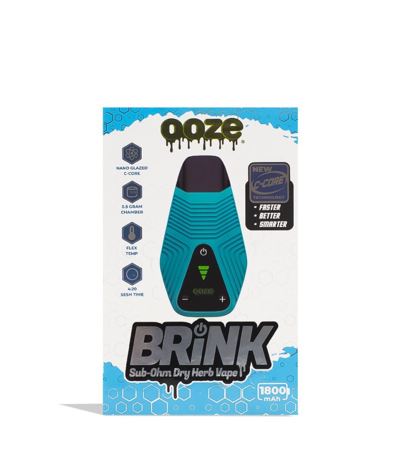 ooze brink dry herb vaporizer sapphire blue packaging