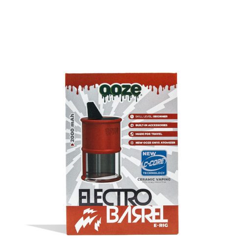 ooze electro barrel e rig red packaging