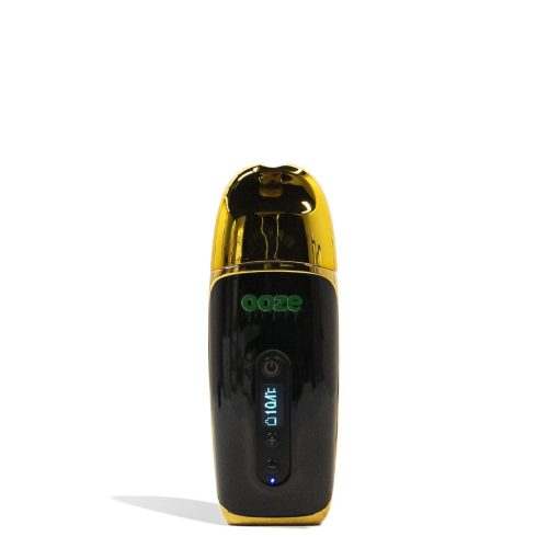 Lucky Gold Ooze Flare Dry Herb Vaporizer Front View on White Background