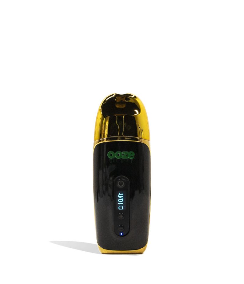 Lucky Gold Ooze Flare Dry Herb Vaporizer Front View on White Background