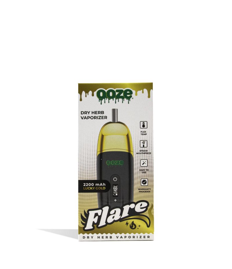 ooze flare dry herb vaporizer lucky gold packaging