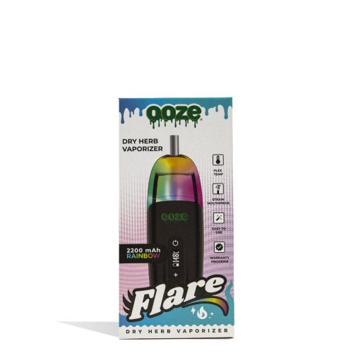 ooze flare dry herb vaporizer rainbow packaging