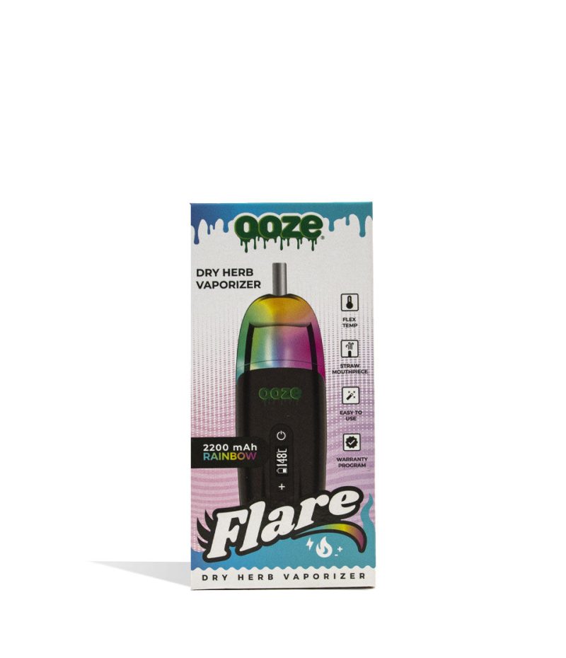 ooze flare dry herb vaporizer rainbow packaging