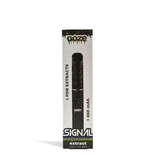 ooze signal concentrate vaporizer black green spatter packaging