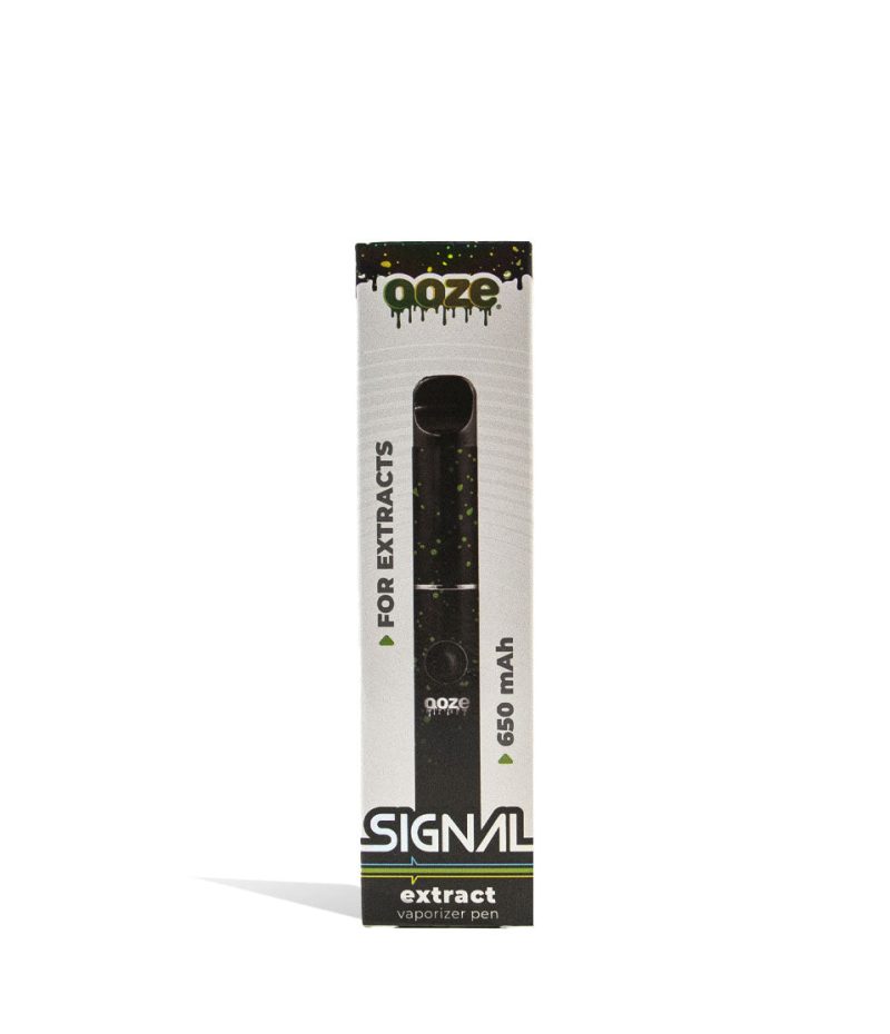 ooze signal concentrate vaporizer black green spatter packaging