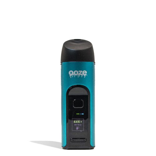 Blue Ooze Verge Portable Dry Herb Vaporizer Front View on White Background