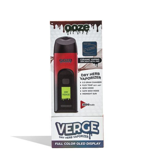 ooze verge portable dry herb vaporizer midnight sun packaging