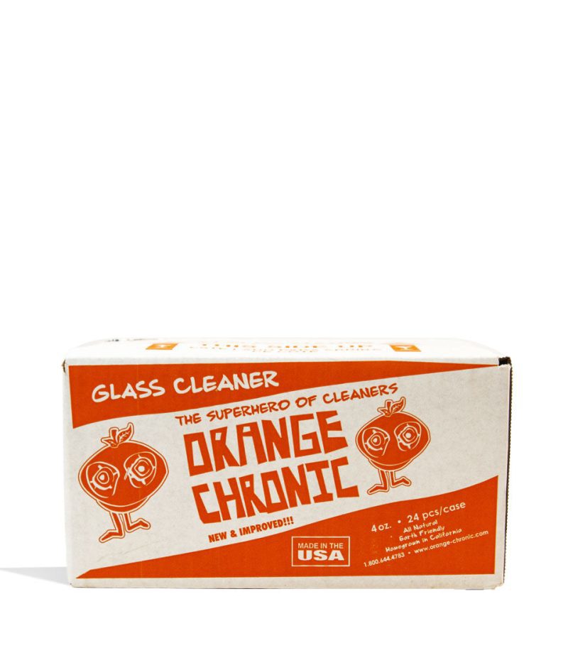 orange chronic 4oz glass cleaner 12pk packaging