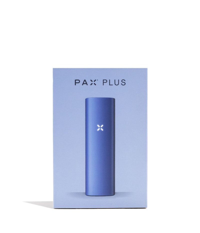 pax plus dry herb vaporizer starter kit periwinkle packaging