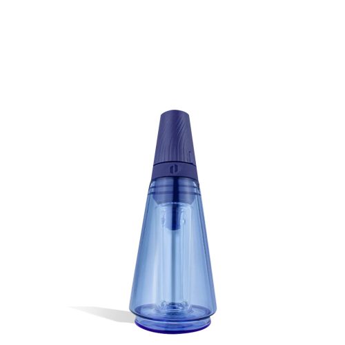 Royal Blue Puffco Peak Travel Glass on white studio background