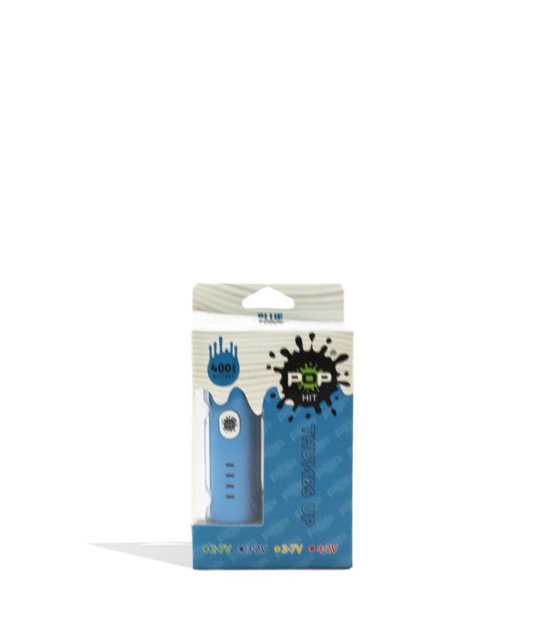 pop hit 400mah vv cartridge vaporizer 10pk blue packaging