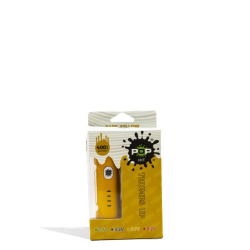 pop hit 400mah vv cartridge vaporizer 10pk dark yellow packaging