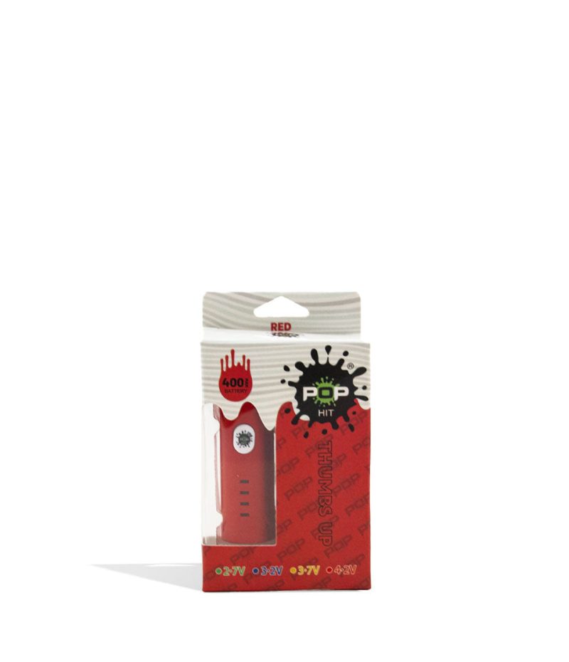 pop hit 400mah vv cartridge vaporizer 10pk red packaging